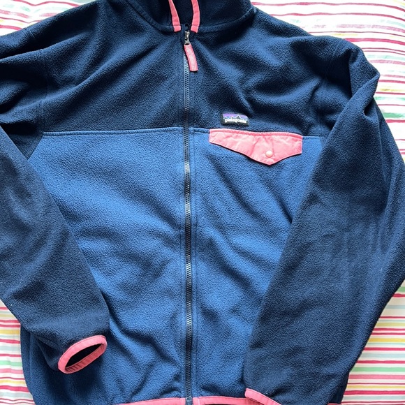 Patagonia Other - Patagonia, full zip hoodie, girls, 14, XL. Lots of life left! Navy.